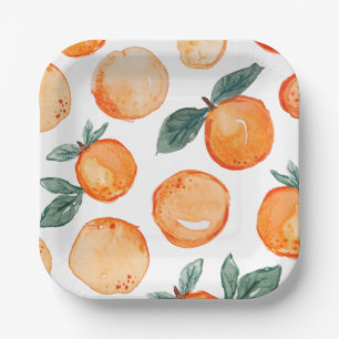Little Cutie Clementine Party Paper Plates