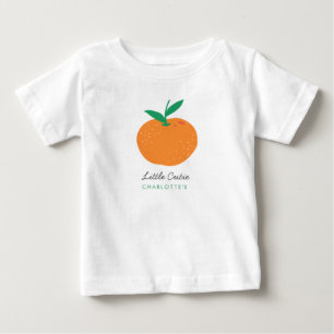 Little Cutie Cute Orange Baby T-Shirt