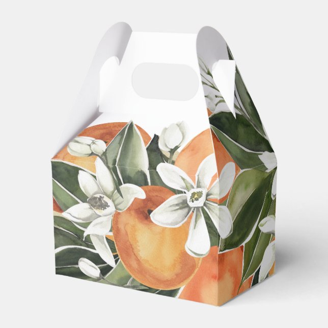 Little Cutie Favour Box Citrus Bridal Shower Gift (Back Side)
