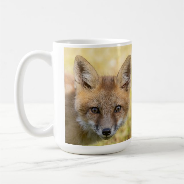 Little Cutie Fox Portrait Coffee Mug (Left)