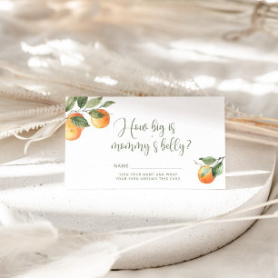 Little cutie how big is mommy's belly enclosure ca card