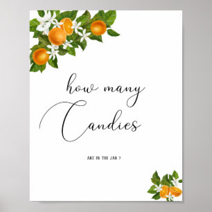 Little cutie how many candies poster