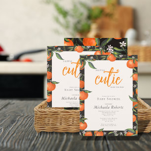 Little Cutie is on the Way  Baby Shower  Invitation