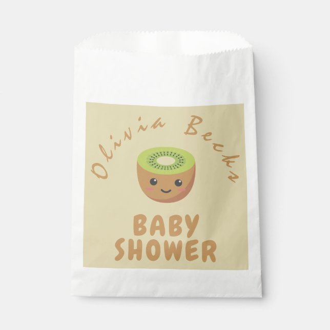 Little Cutie Kiwi Baby Shower  Favour Bag (Front)