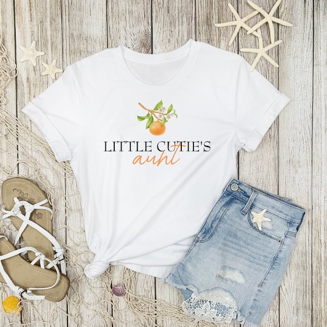 Little Cutie Matching Family T-Shirt (Little Cutie's Aunt | Baby Shower Matching Family T-shirt)
