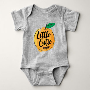 Little Cutie Orange Baby Bodysuit