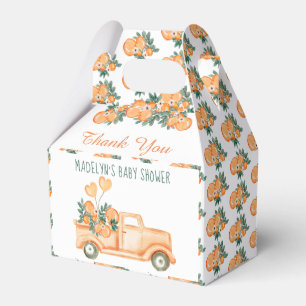 Little Cutie Orange Baby Shower Favour Box