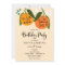 Little Cutie Orange Birthday Invitation