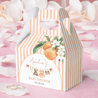 Little Cutie Orange Citrus Baby Shower Favor Box