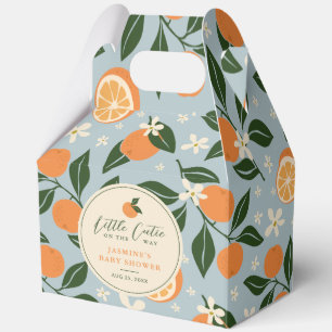 Little Cutie Orange Citrus Baby Shower Favor Box