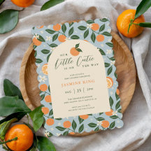 Little Cutie Orange Citrus Baby Shower
