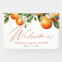 Little Cutie Orange Clementine Baby Shower Favour