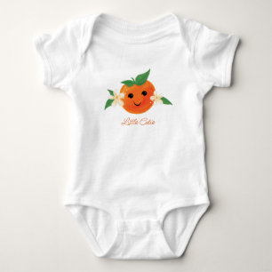 Little Cutie Orange Gender Neutral Baby Bodysuit