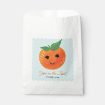 Little Cutie Orange Neutral Favour Bags
