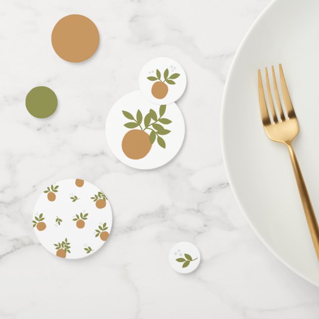 Little Cutie Orange Table Confetti (Group)