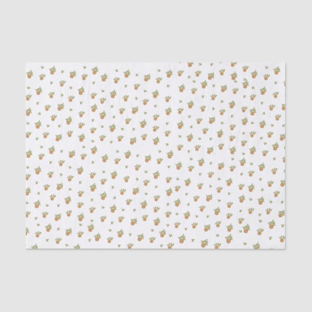 Little Cutie Orange Tissue Paper (Front)