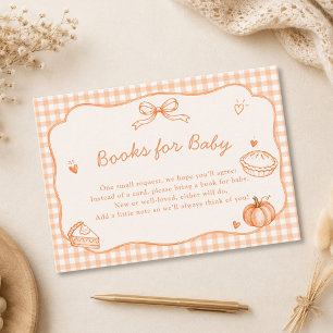 Little Cutie Pie Baby Shower Books for Baby Enclosure Card