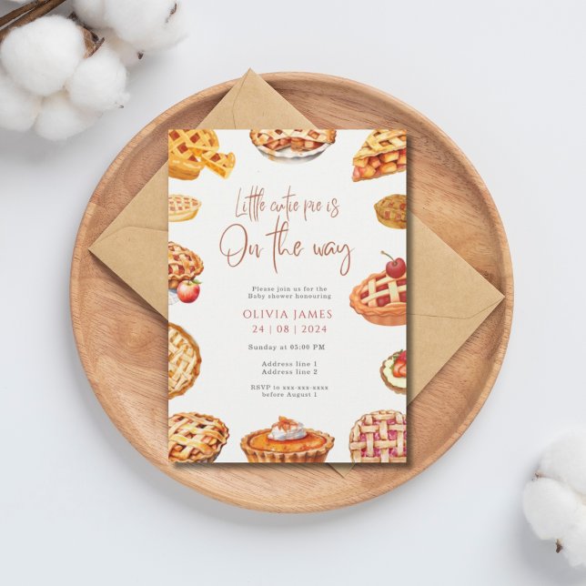 Little cutie pie baby shower invitation (Creator Uploaded)