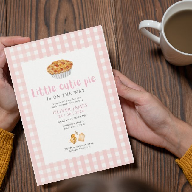 Little cutie pie baby shower invitation (Creator Uploaded)