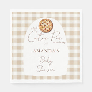 Little Cutie Pie Baby Shower Neutral Napkin