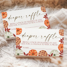 Little Cutie Pie Diaper Raffle Enclosure Card