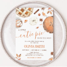 Little Cutie Pie Fall Pumpkin Baby Shower