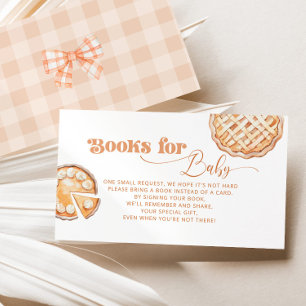 Little Cutie Pie Floral Books for baby ticket Enclosure Card