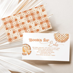 Little Cutie Pie Floral Books for baby ticket Enclosure Card