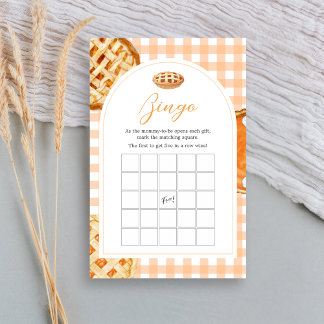Little Cutie Pie Gingham Baby Shower Bingo Game