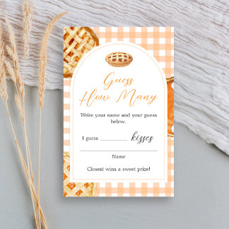 Little Cutie Pie Gingham Baby Shower Guess Game