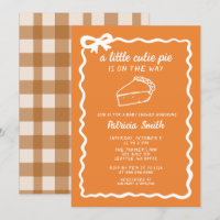 Little Cutie Pie hand draw doodle Fall Baby Shower