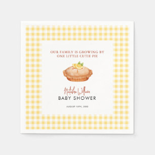 Little Cutie pie is on the way baby shower Napkin