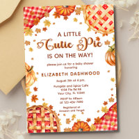 Little Cutie Pie Pumpkin Fall Boy Girl Baby Shower