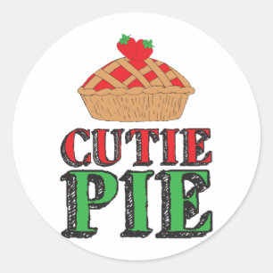 Little Cutie Pie Sweet Stuff Strawberry Cutiepies Classic Round Sticker