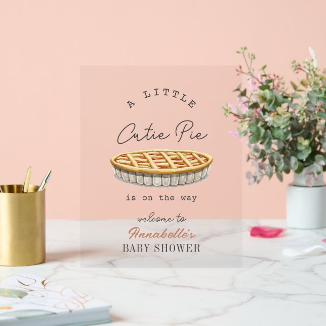 Little Cutie Pie Thanksgiving Baby shower Bienvenu (Mariage)