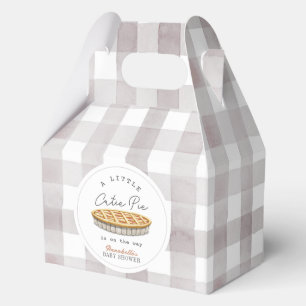 Little Cutie Pie Thanksgiving White Baby Shower Favor Box