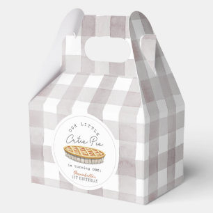 Little Cutie Pie Thanksgiving White Kids Birthday Favor Box