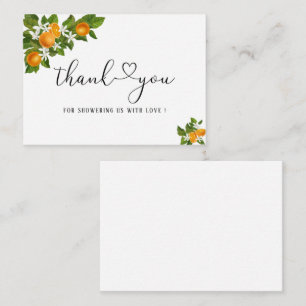 Little cutie thank you card