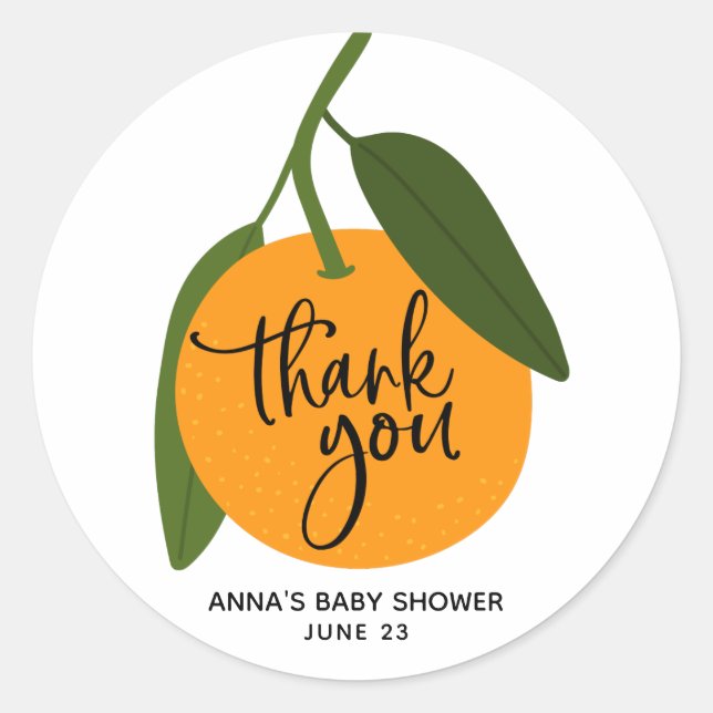 Little cutie thank you sticker (Front)