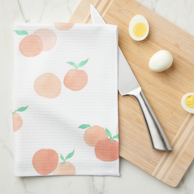 Little Cuties - Serviettes de cuisine orange (Quart Plié)