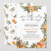 Little Cuties Twins or Multiples Baby Shower