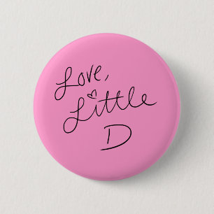 Little D 2 Inch Round Button