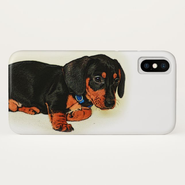 Little Dachshund Design iPhone Case (Back (Horizontal))