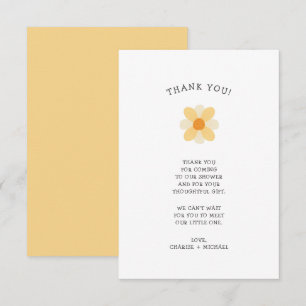 Little Daisy baby shower thank you note Card