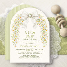 Little Daisy Bow Wildflower Baby Shower
