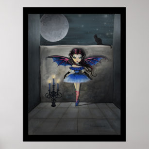 Little Dancer Gothic Vampire Fairy Poster