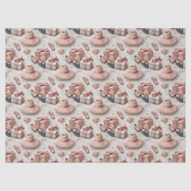 Little Dancer’s Tutu and Ballet Slipper  Tissue Paper (Front)