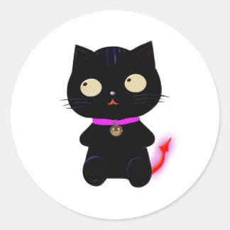 LITTLE DEMON CAT STICKER