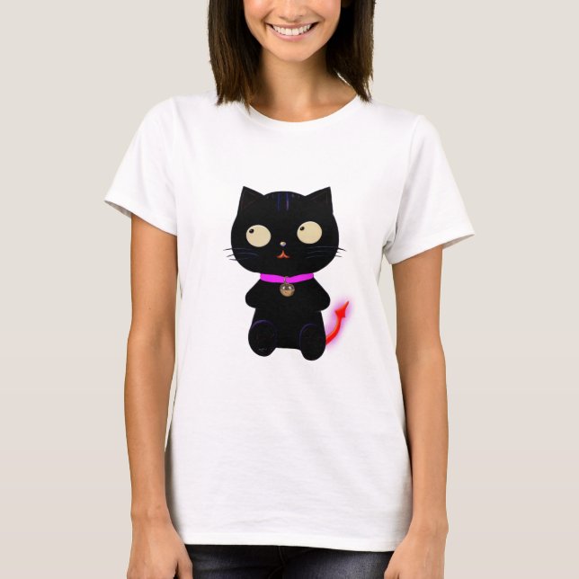 LITTLE DEMON CAT T-SHIRT (Front)