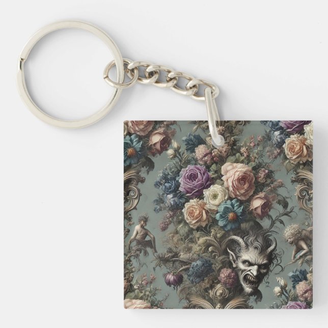 Little Demons Dare to Dream – Gothic Victorian  Keychain (Front)